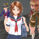 高中女生街头模拟器