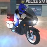 警用摩托车城市模拟
