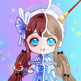 装扮粉彩少女