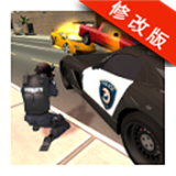 警车追逐抢匪赛车